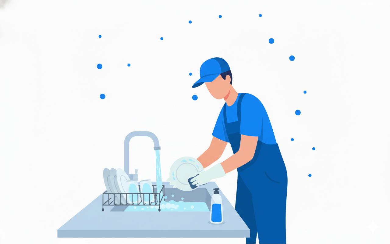 Sprzątanie mieszkania w kuchni