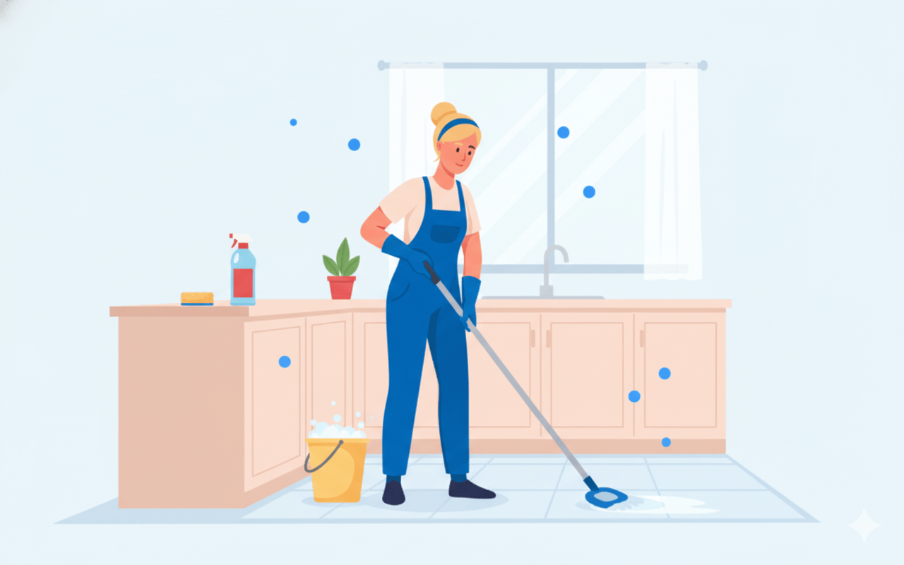 Sprzątanie kuchni w domu